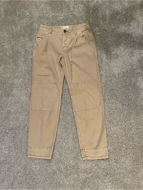 Free People Women’s Tan Chino Utility Pants